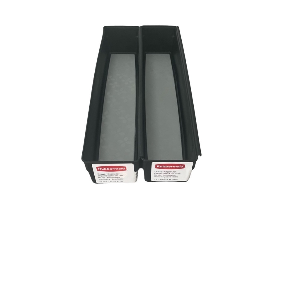 Rubbermaid Black and Gray Storage Detachable  Bins